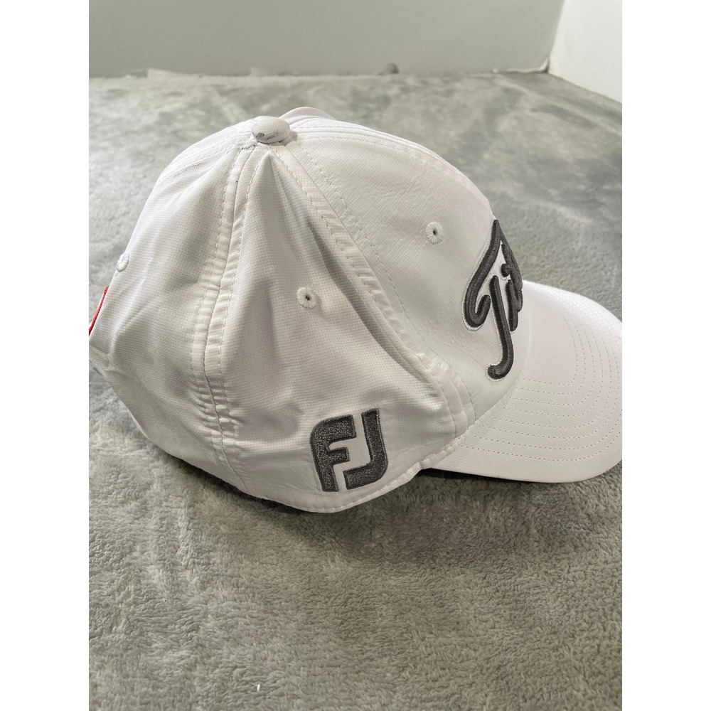 Titleist FootJoy FJ Hat Cap Golf Mens‎ White Pro V1 Performance Adjustable - Picture 4 of 8